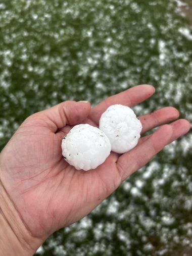 Golf ball sized Hail - SkySpy Photos, Images, Video